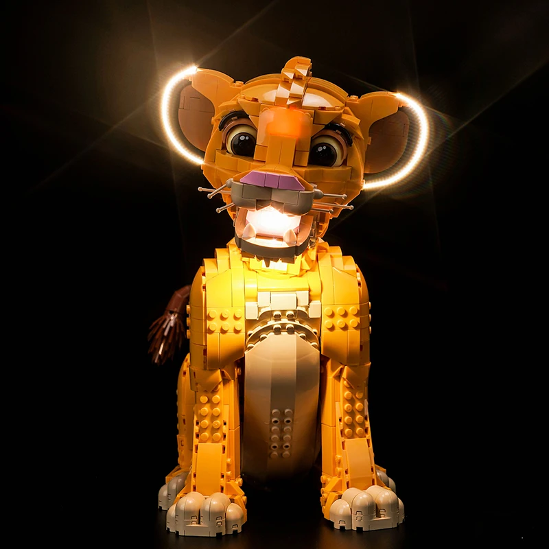 Lazishi-Juego de 43247 luces LED para niños, adecuado para jóvenes Simba, El Rey León, bloques de construcción (solo incluye accesorios de iluminación)