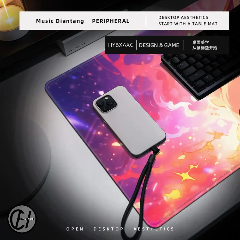 Mouse Pad Gaming Carpet Anime Keyboard Pads Rug Pokemon Eevee Mousepad Mouse Pads Laptop Extended Desk Mat for Gamer Gift