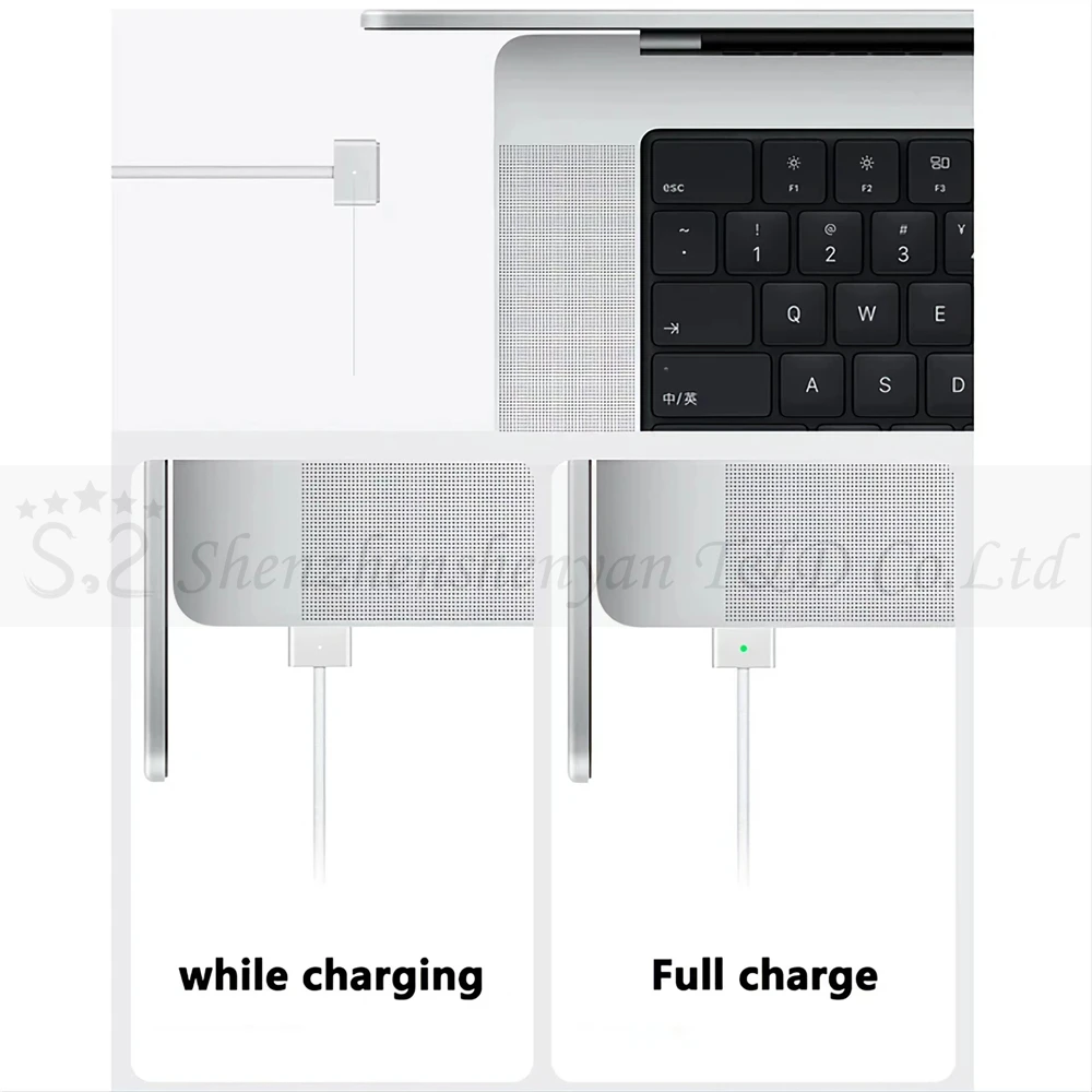 Imagem -03 - Cabo Magnético Usb-c para Magsafe para Macbook Pro Air Adaptador de Carregador Rápido A2442 A2485 A2681 14 Polegadas 16 Polegadas m1 m2 67w 96w 140w