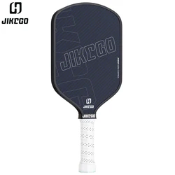 JIKEGO termoformowane kevlarowe wiosło do pickleballa 16 mm 5,5 cala hybrydowa pianka krawędziowa Gen 2 kulki do pikli rakieta Power Spin Unibody Overgrip