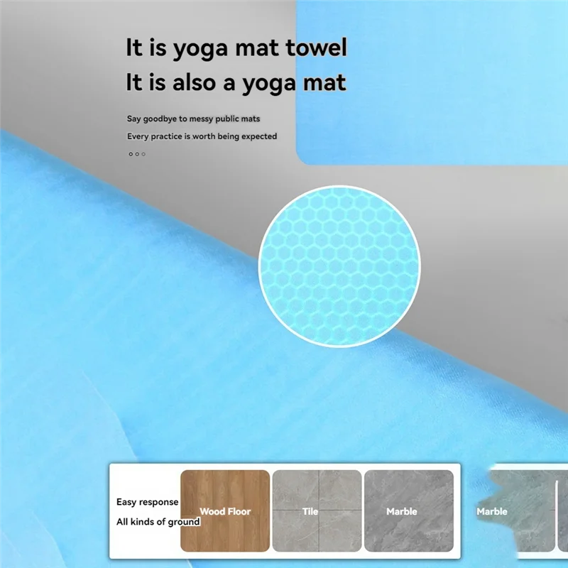 

ELOS-Travel Yoga Mat, Foldable Anti Slip Sports Suede Mat,Fitness Mat For Pilate