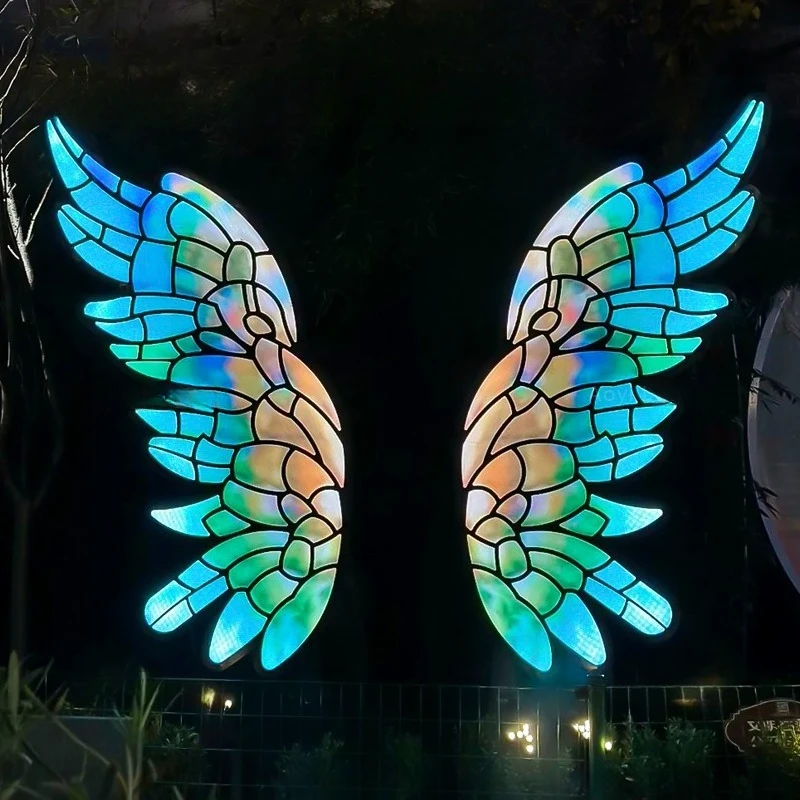 

Christmas Halloween Thanksgiving Outdoor Stainless Steel Light Emitting Diode Park Wing Light
