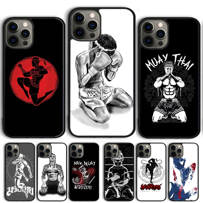 

Муай Тай Knee Coque Shell для iPhone 17 Air 15 16 14 13 12 Pro Max 11 Pro Max Plus Чехол для телефона