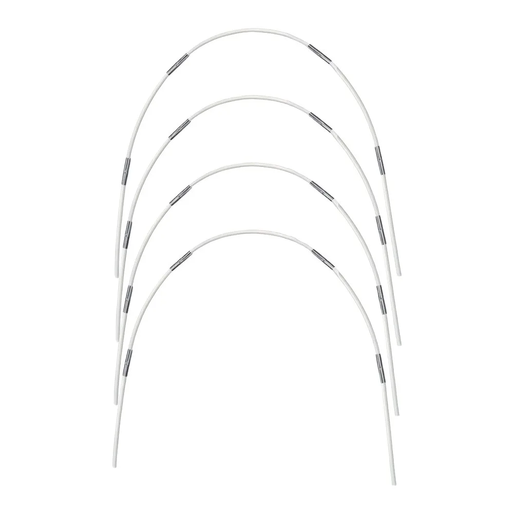 Practical Brand New Connecting Tubes Tunnel Hoops White+Silver 43cm * 5mm Fiberglass Garden Greenhouse Hoops Set