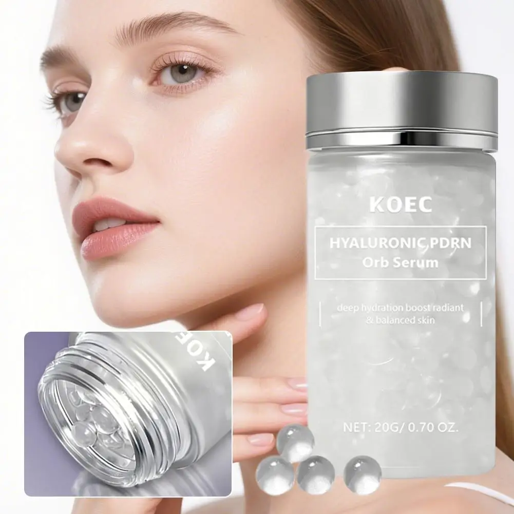 Hyaluronic PDRN Orb Serum Spherical Particles Beads Face Essence Bursting Hydration Salmon DNA Plumping Firming Moisturizer