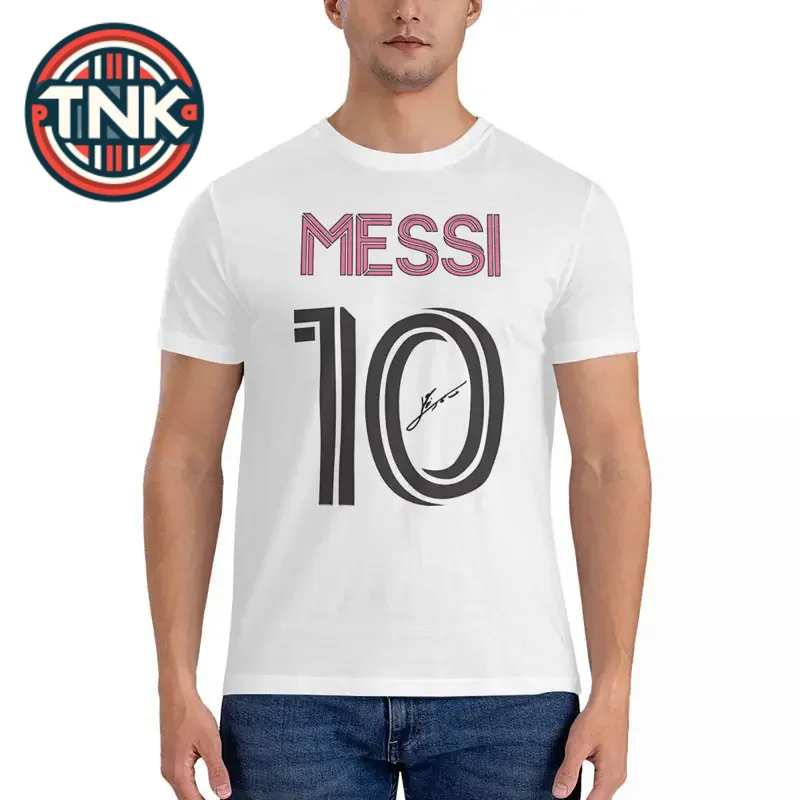 

Casual Miami 10 T-shirts for men crewneck 100% cotton t shirts M-Messi short sleeve tee shirt gift idea tops