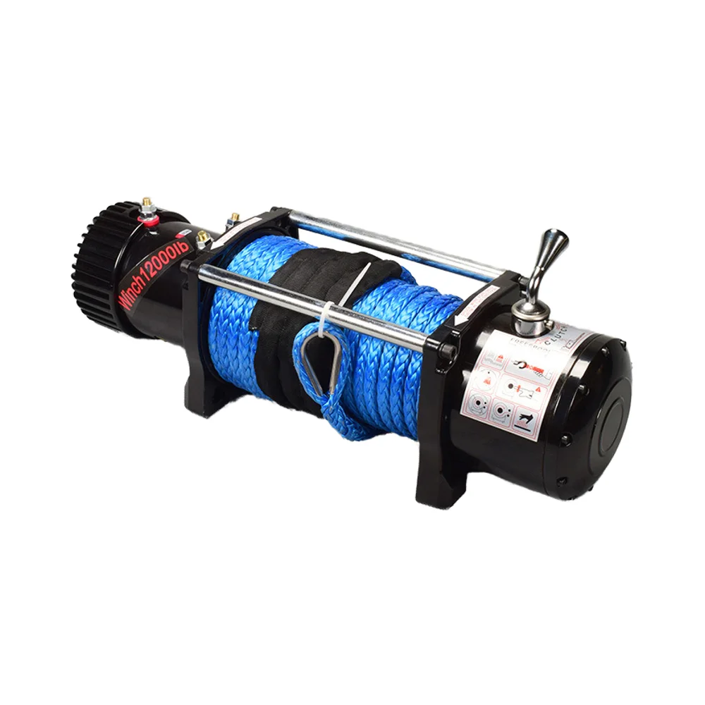 6000lbs 12V 24V 4WD Off-road 4x4 Vehicle Electric Winch Synthetic Rope