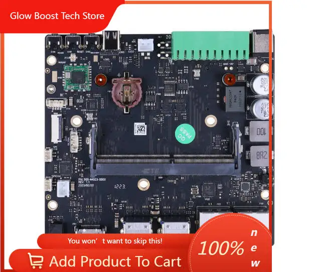 

NYA607 Carrier Board For Jetson Orin™ NX/Nano - 2x GbE, CAN/RS232/RS485, 6x USB, M.2 Key M, WiFi/BlueTooth, 12-36V DC