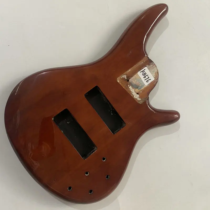 

KB67 Brown Color Jazz Bass Body for 5 Strings Electric Bass JB Active Pickups Models Right Hand in Solid Basswood DIY Parts