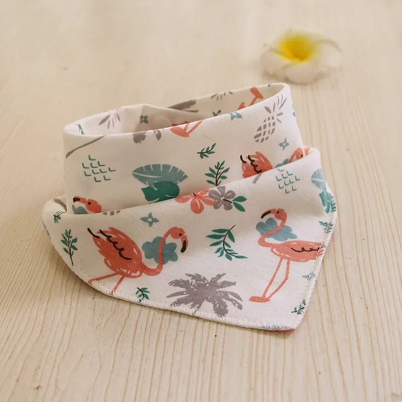 Baby Bibs Boys Girls Bandana Bibs Burp Cloth Print Triangle Cotton Baby Scarf Meal Collar Feeding Accessories Saliva Towel