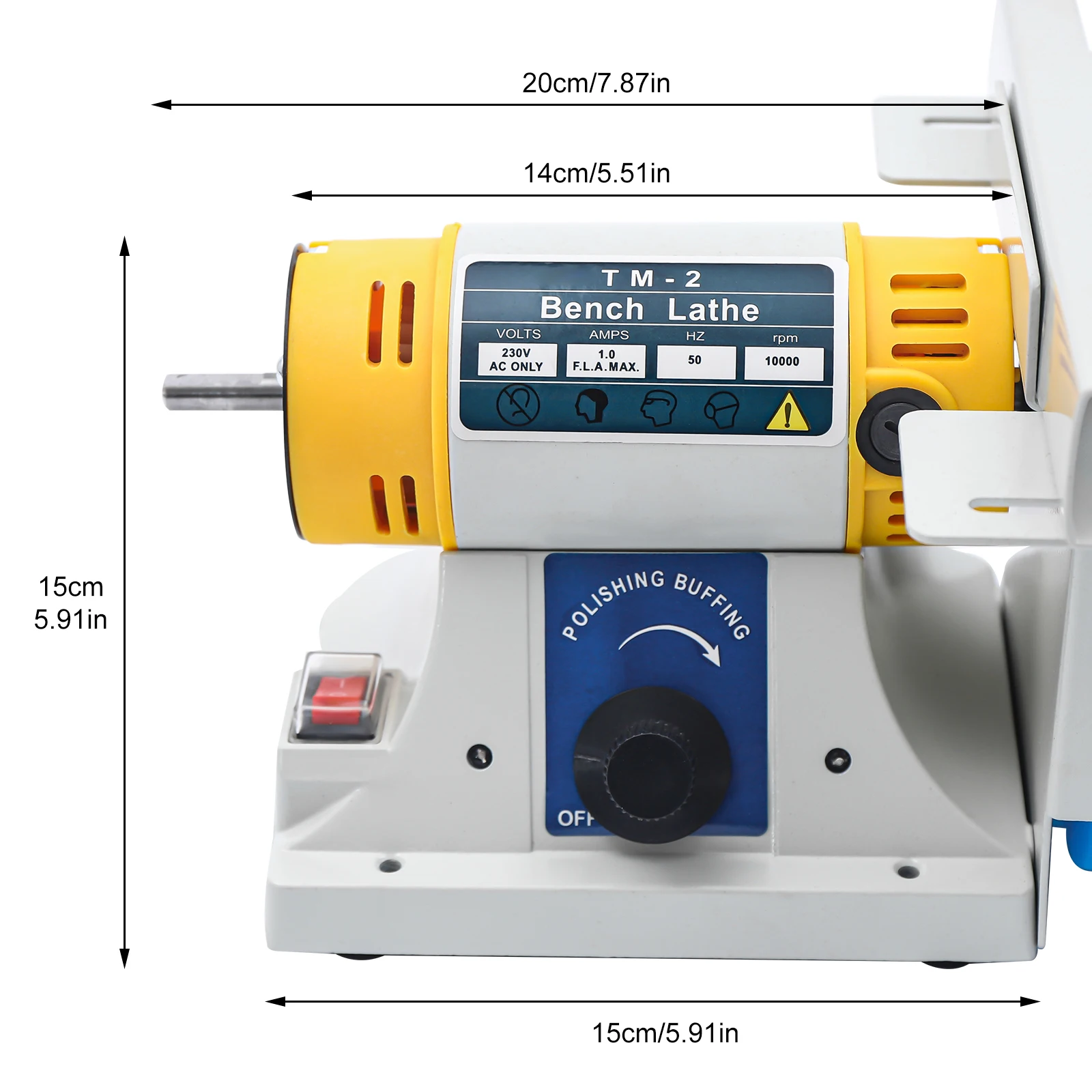 

For Gem Jewelry Rock Bench Lathe Table Saw Polisher Cutting Polishing Machine For Grinding, Polishing, Drilling,.320W High-Speed