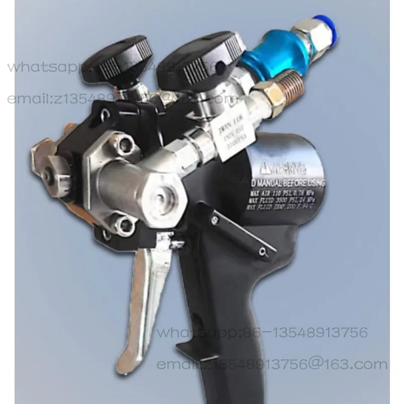 E-type Polyurethane Pneumatic Spray Gun,fan-shaped High Pressure Two-component Spray Gun AB Material Polyurea Foam Spraying Tool