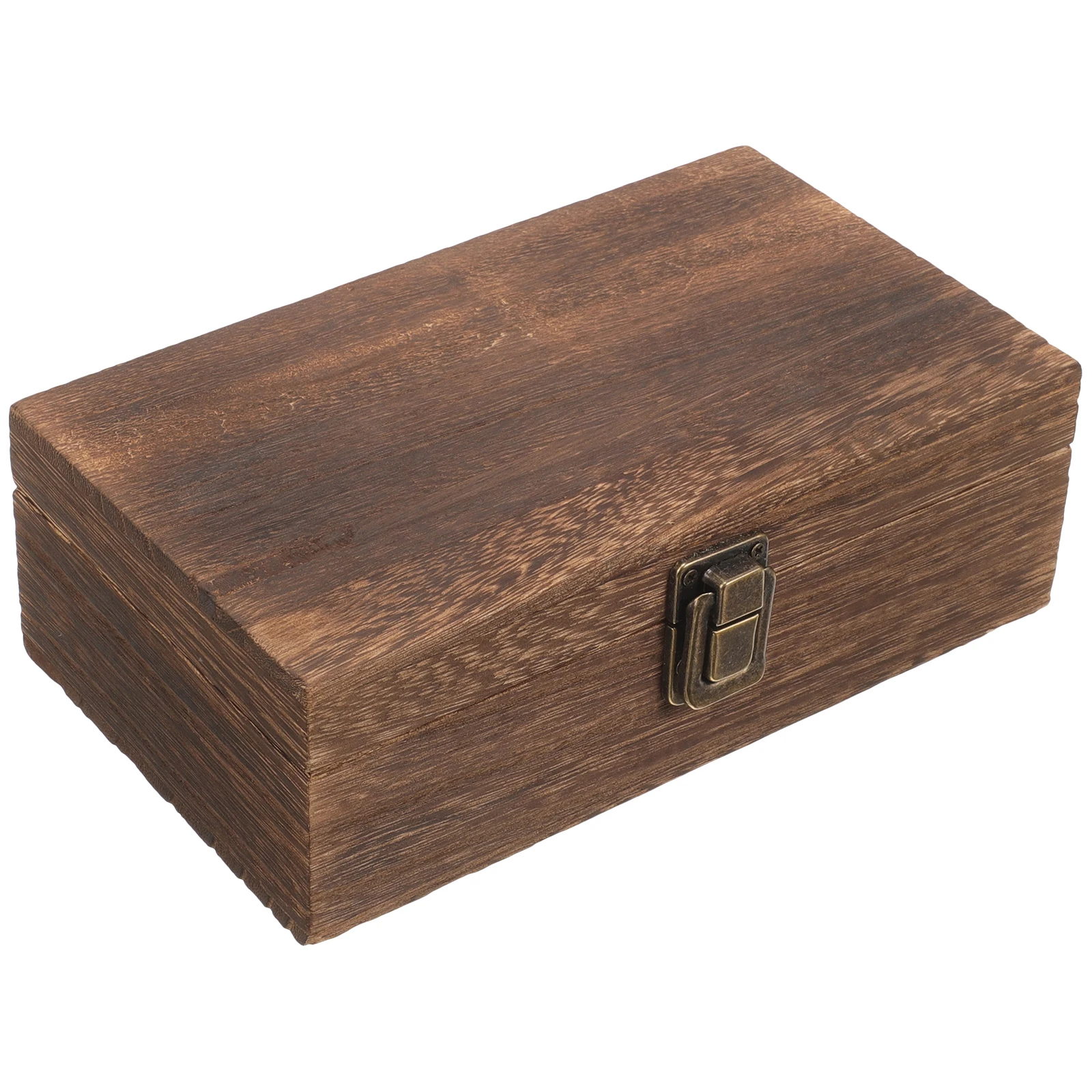 

Carbonized Paulownia Wood Seal Box Lightweight Portable Inkpad Storage Stamp Holder Compartment Design Calligraphy Enthusiasts