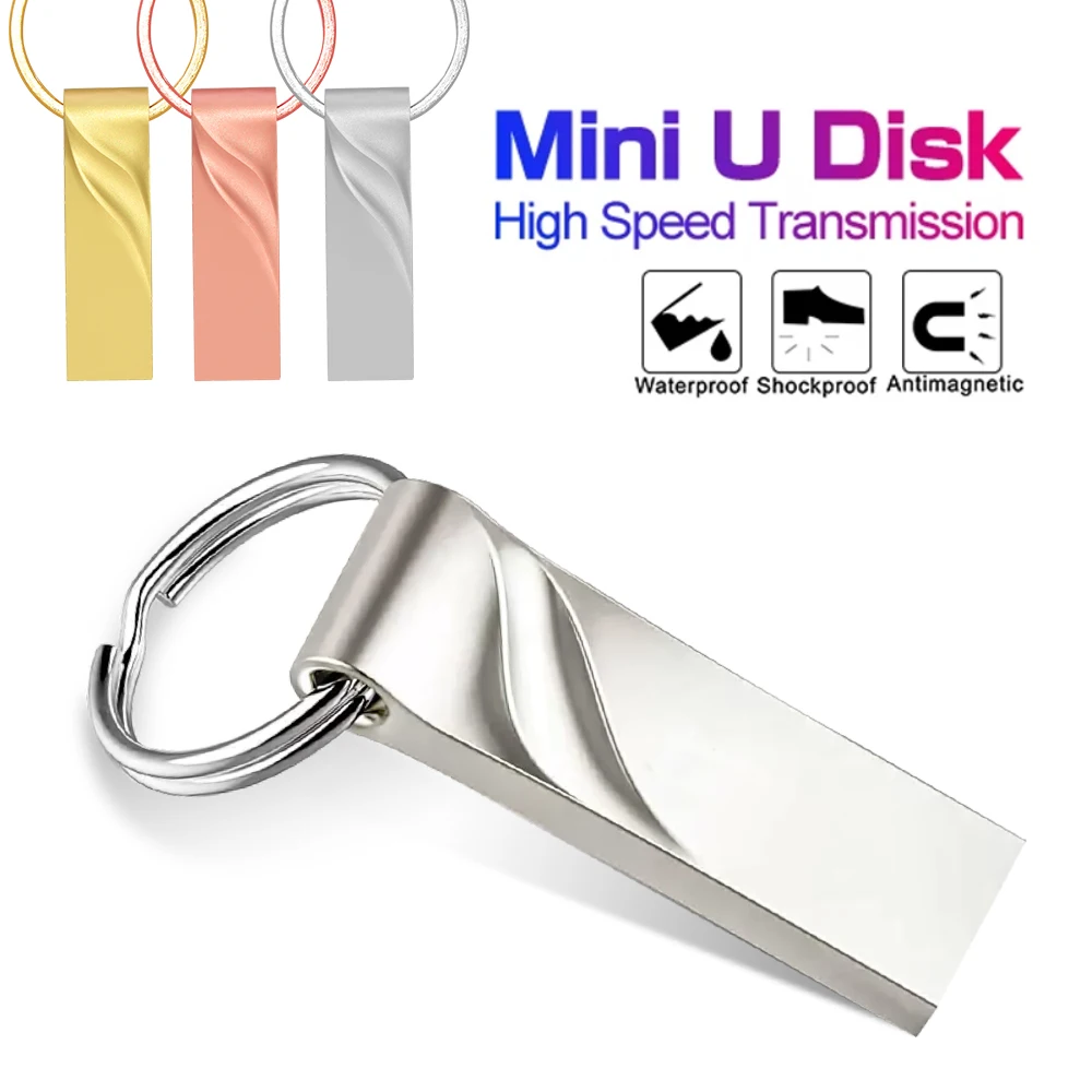 

Metal USB Flash Drive 4GB 8GB 16GB 32GB 64GB 128GB Pen Drive Memory stick USB 2.0 Pendrive Creative gifts U disk