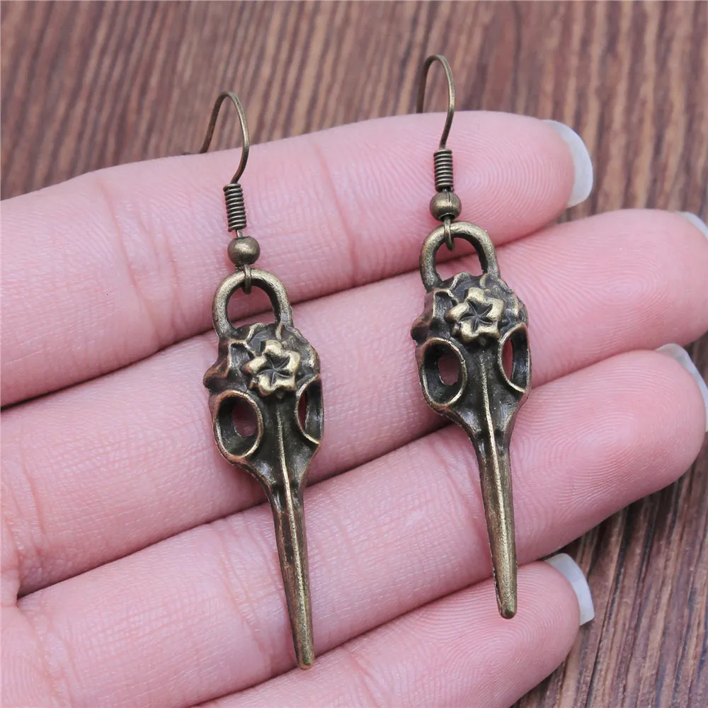 Hanging Earrings Skeleton Car Accessories Handmade Jewellery image 4