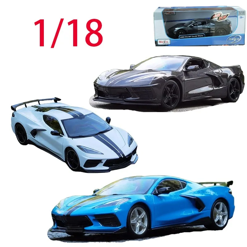 

Maisto литой под давлением масштаб 1/18, модель автомобиля Chevrolet из сплава Chevrolet Corvette Z51, игровые транспортные средства, игрушки для мальчиков, оригинальная коробка, спортивный автомобиль