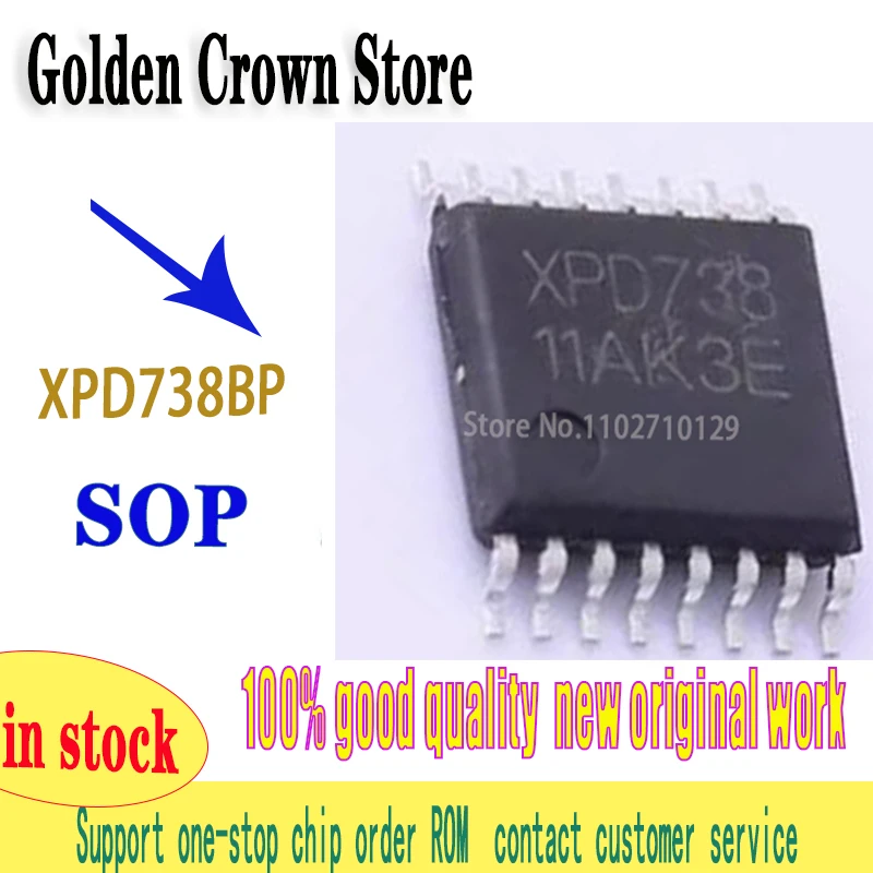 10PCS/LOT  XPD738BP xpd738 738 TSSOP16  New original IN STOCK