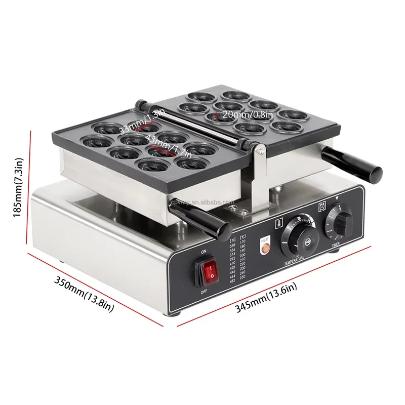Electric Walnut Cake Maker Stainless Steel Non Stick Industrial Baking Machine For Nut Dessert Kitchen Appliance Tool