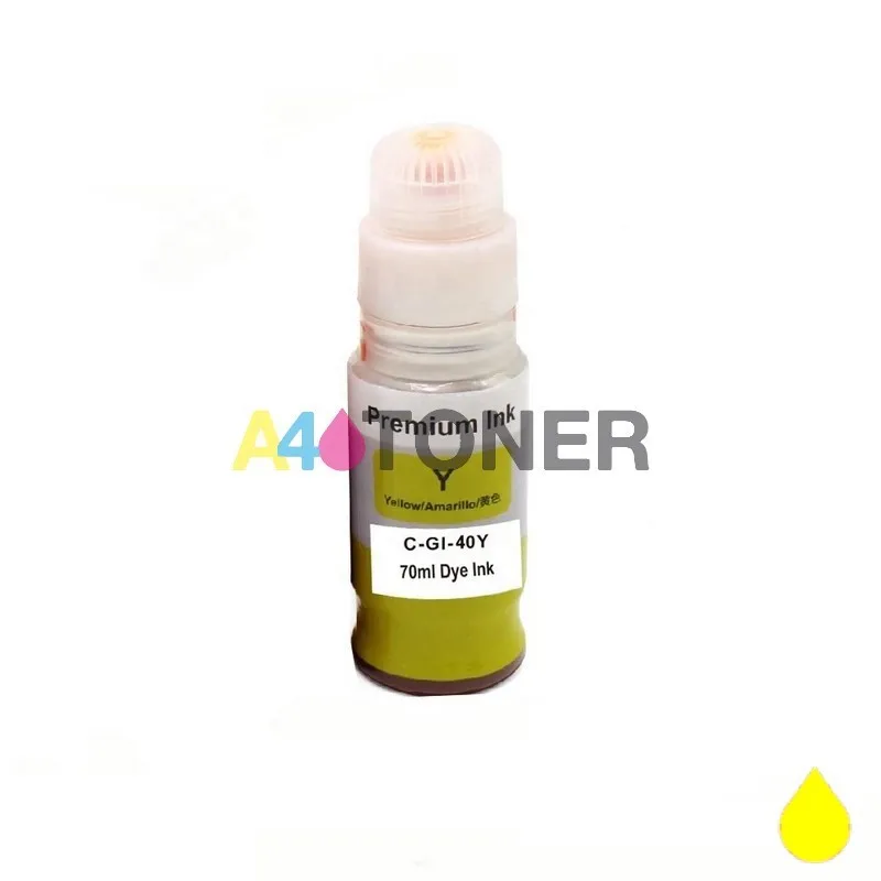 Canon GI40Y 3402C001 compatible ink bottle A4toner.com