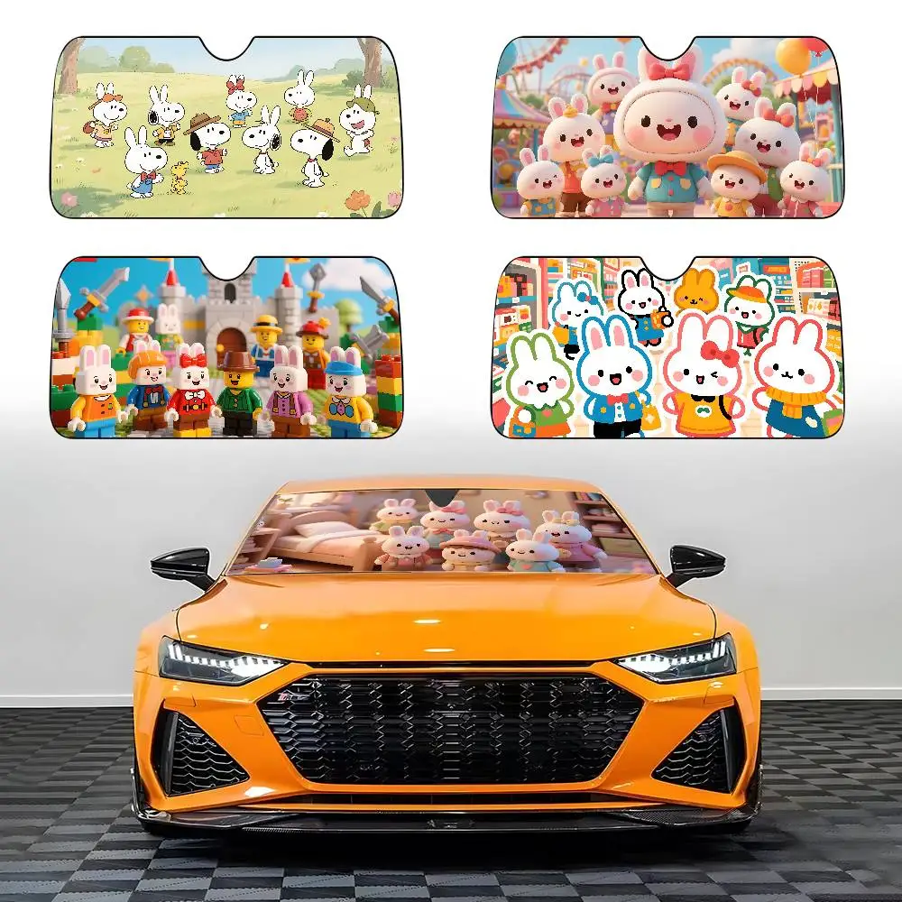 

Cute L-la-bus-us Decoration Car SunShade Car Sunshade Covers Cover Universal Windscreen Folding Visor