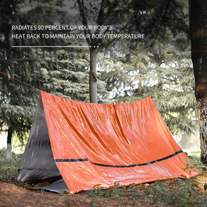 

Portable Emergency Survival Tent/sleeping Bag/raincoat - Aluminum Foil Reflective Shelter for Outdoor Camping, Hiking