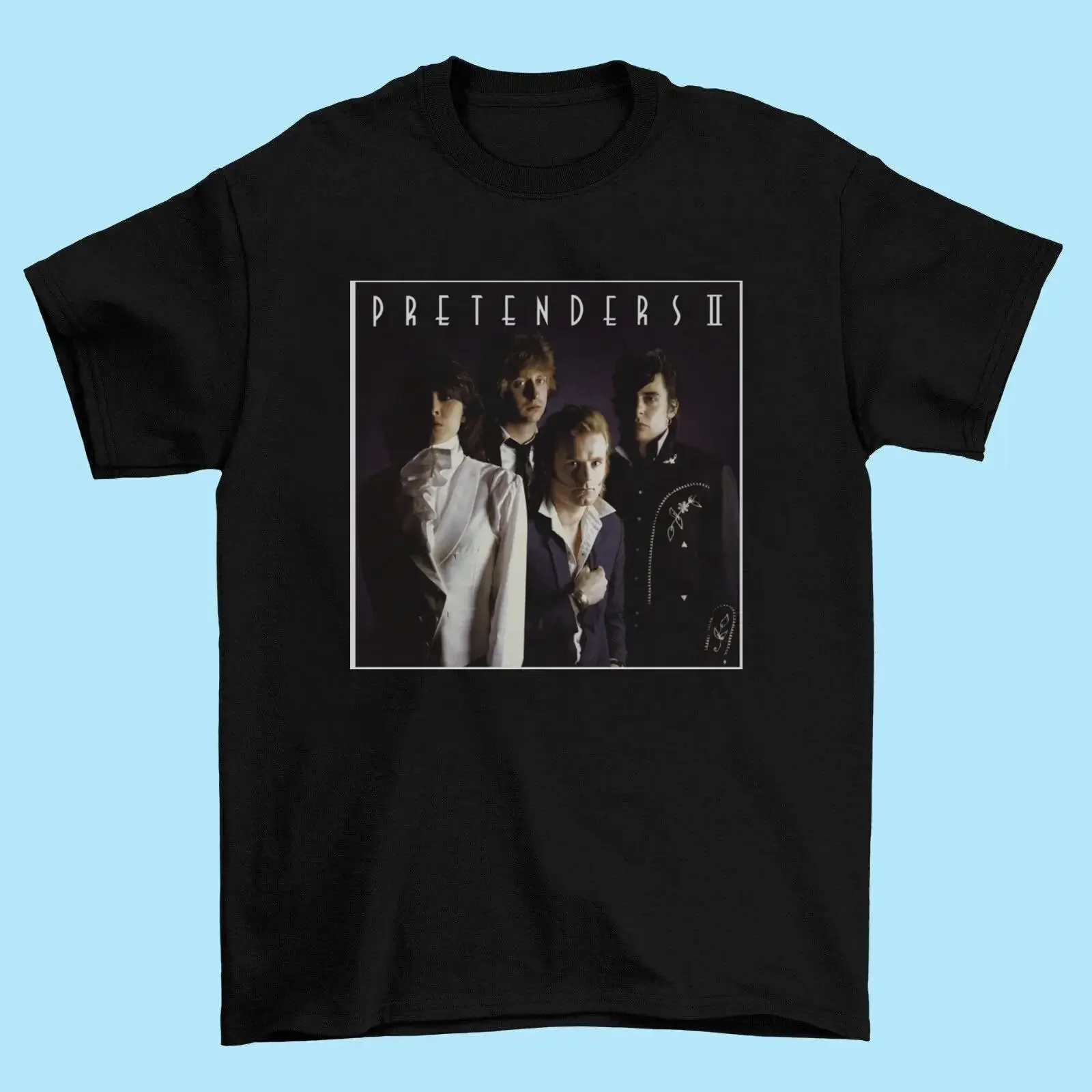 T shirt unisex The Pretenders Band II cotone pesante BS105 vintage Washed Breathable Comfortable homme Casual Stretched