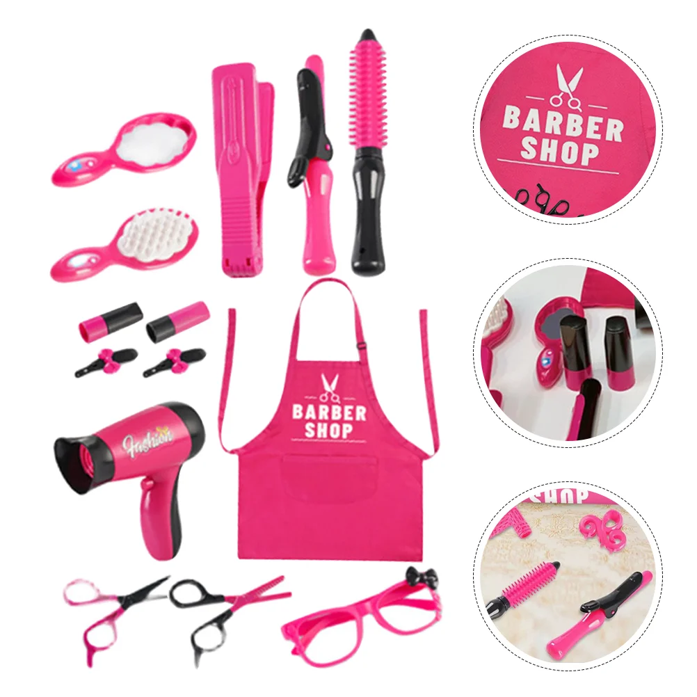 Kappersgereedschap Speelgoed Peuters Salon Speelset Stylist Doe alsof voor baby's Kapper Snijden Kinderen Plastic Kit Kind Jongens