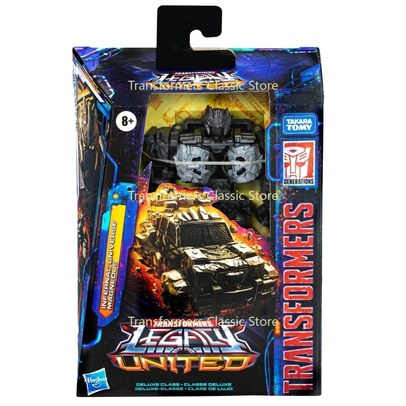 Transformers Figuras de Ação Brinquedos, Infernac Universe Magneous Cybertron Autobots, Legacy United Classe Deluxe, Em estoque, Presentes