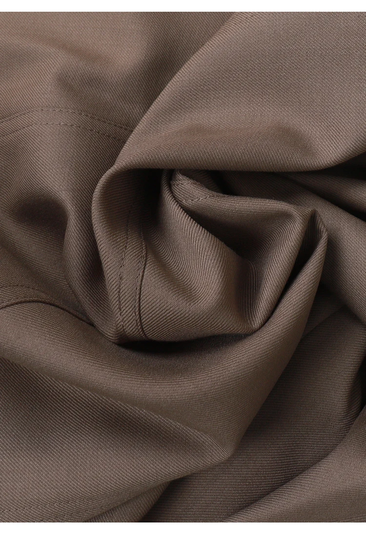 K2540W Luxuriöse Damen-Militärjacke aus Strukturiertem Wollmischgewebe mit Stehkragen, Tailliertem Schnitt und Eleganter Oberbekleidung – Detail 18