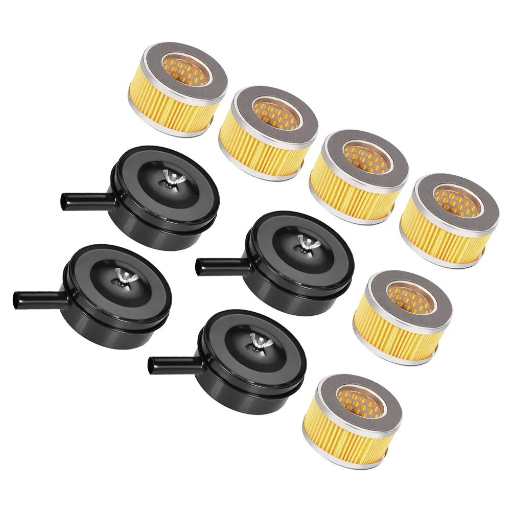 

Air Compressor Accessories Black Iron Muffler Filter for Blowers Generators Sound Efficient Purification Easy
