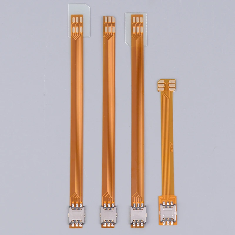 1Pc 4FF Sim Card Converter To Nano 4FF Micro 3FF Standard 2FF Sim Usim Card Vertical 4FF Adapter Conversion Line