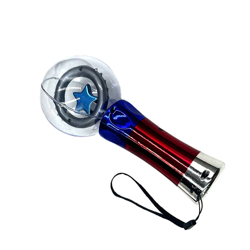 ไม้กายสิทธิ์ DELAM ขนาด 3.2 นิ้ว แบบหมุนได้ มีไฟ LED กระพริบ ใช้ในงานคอนเสิร์ต แท่งเรืองแสง ลูกบอลวิเศษเรืองแสง สำหรับเด็ก งานวันเกิด งานปาร์ตี้