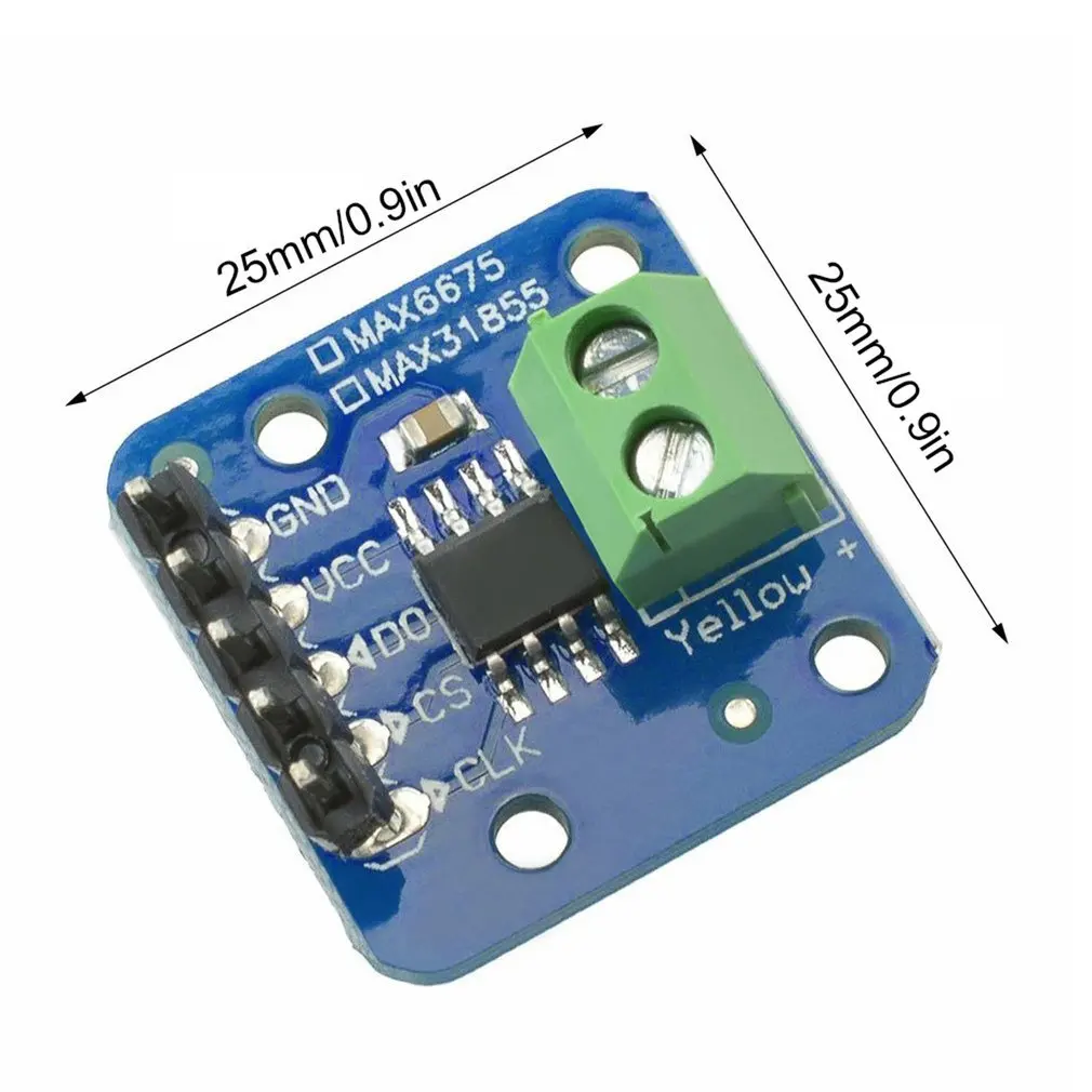 Max31855 K Type Thermokoppel Breakout Board Leesbare Temperatuur Sensor Module Voor Arduino -200 ℃ Tot + 1350 ℃ Uit L