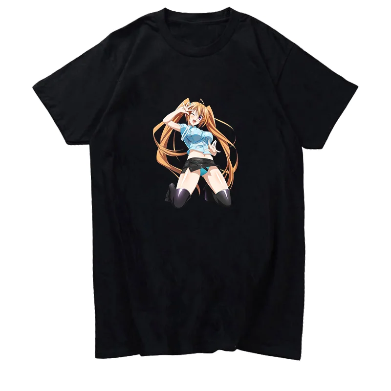 Irina Shidou Imouto Rias Gremory High School Hentai Girl Graphic T Shirts Short Sleeve T Shirt Cotton New Shirts And T-Shirts