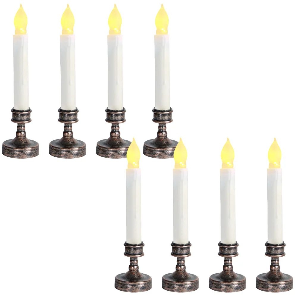 1 ชุด 1 ชุดของไฟ LED โคมไฟไฟฟ้าสำหรับตกแต่งงานปาร์ตี้คริสต์มาสฮาโลวีนเทียนไร้เปลวไฟเทศกาลในร่ม