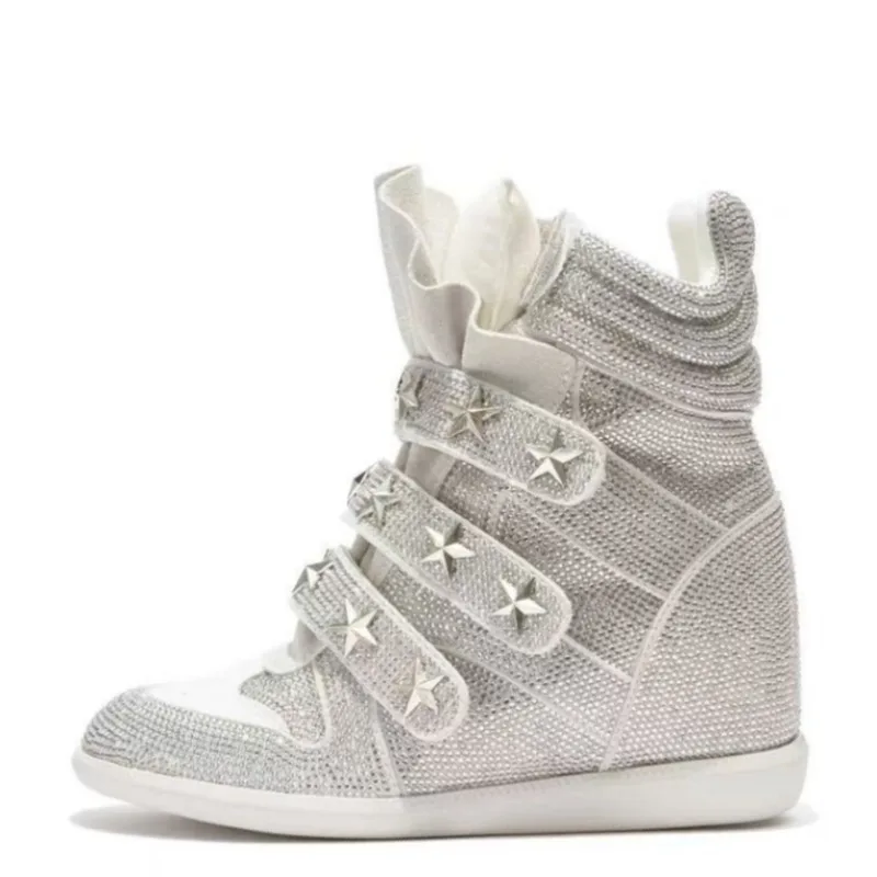 Fashion Shoes for Women High Quality Luxury Rhinestone Ankle Boots Designer Casual Sneakers Women Trendy Shoes Zapatos De Mujer