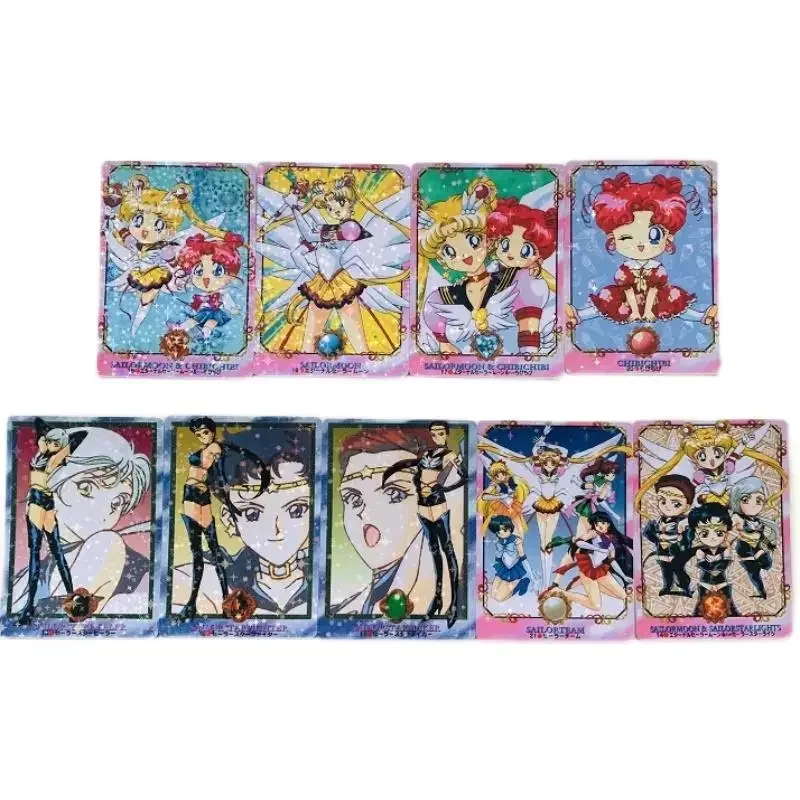 9Pcs/set Self Made Sailor Moon Meiou Setsuna Princess Serenity Kaiou Michiru Anime Game Character Classic Series Collection Card