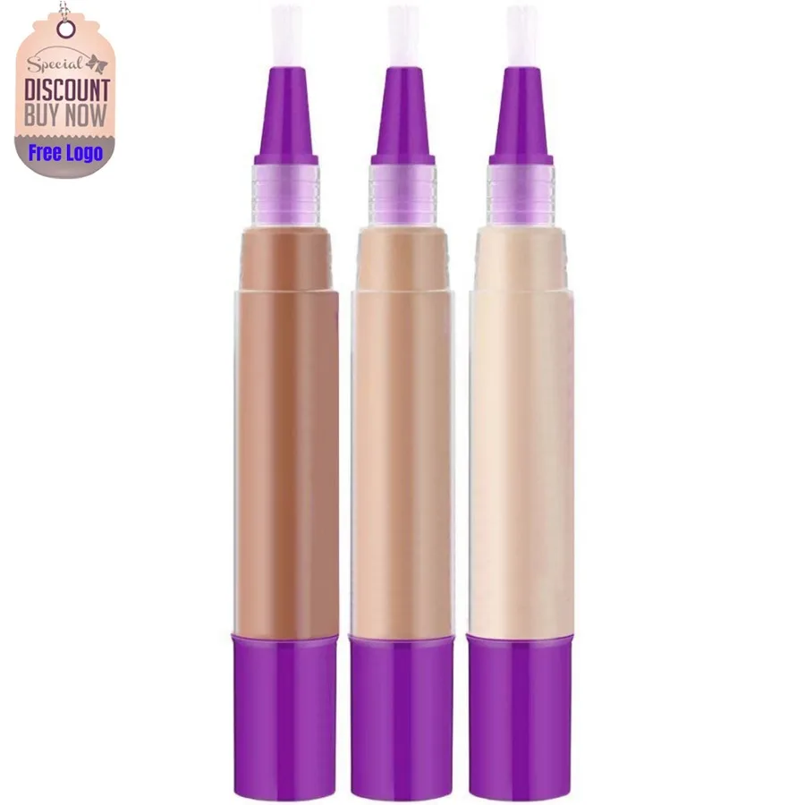 

Rotating Three-dimensional Brightening Liquid Concealer Private Label Cover Tears Acne Marks Spots No Trace Concealer Pen Custom