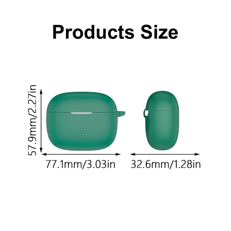 M17b capa protetora silicone antiarranhões para fone ouvido bowers pi8 capa anti-arranhões caixa à prova poeira