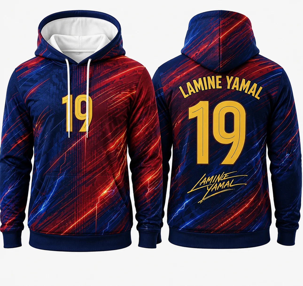 Yamal No.19 Hoodies 3D-printed - огляд і ціна Winter Clothing In Spanish