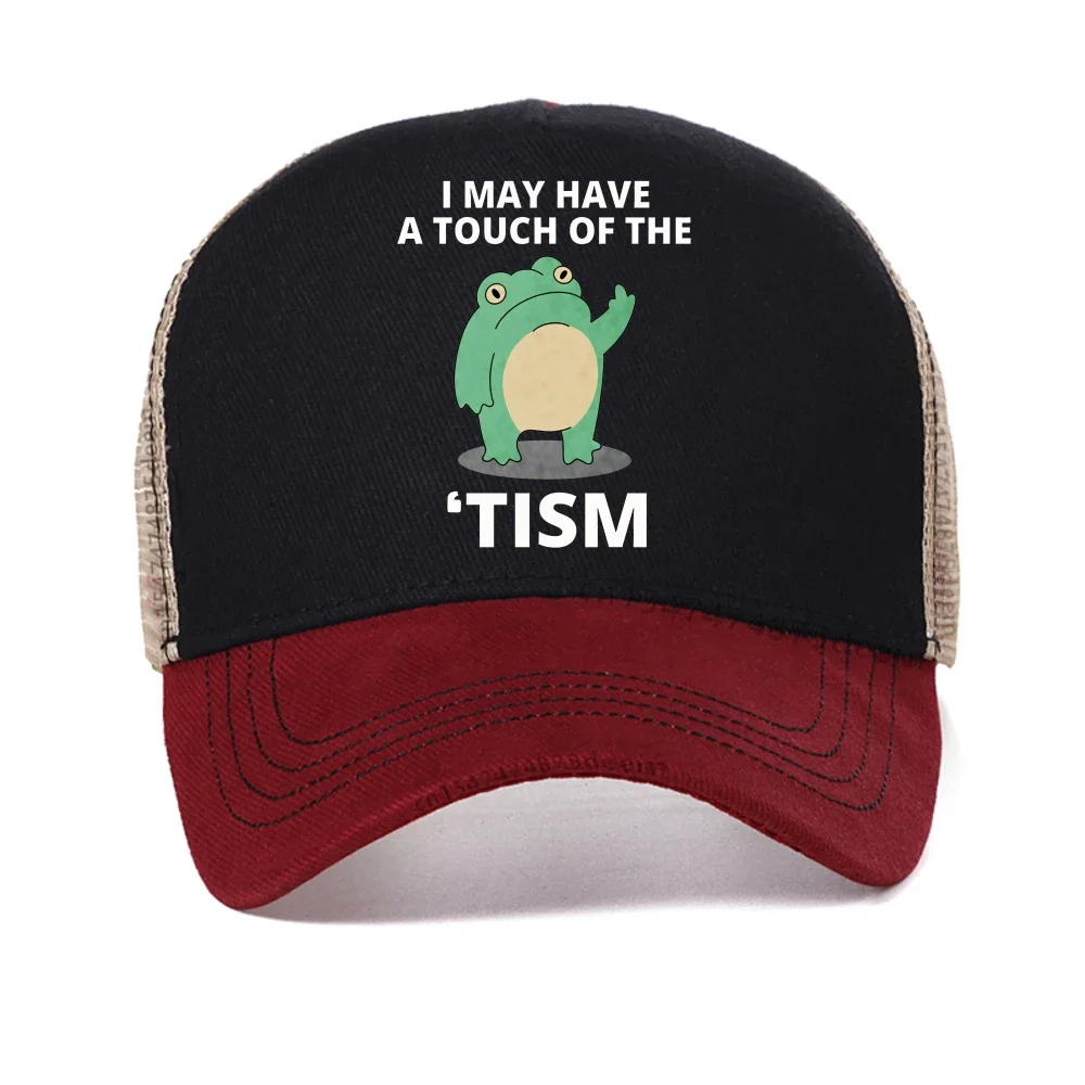 I May Have A Touch of The Tism baseball cap Casual Autism Men Women caps fashion Breathable mesh Snapback hats
