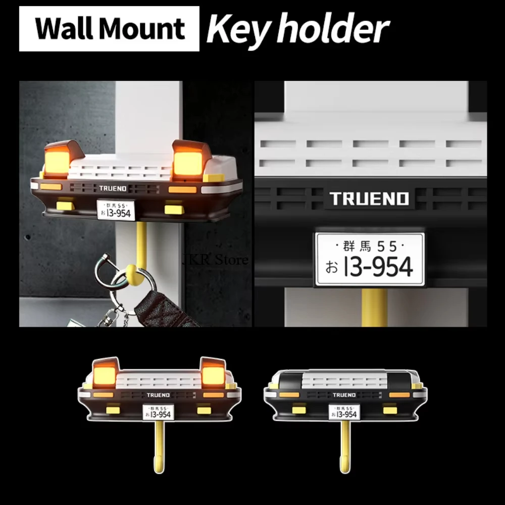 

AE86 Automobile Decorative Key Storage Rack Creative Car Open Headlight Keychain Hook Self-adhesive Hooks House Wall Key Holder