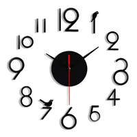 3D DIY Wall Clock Luminous Frameless Wall Clocks Digital Clock Wall Stickers Silent Clock For Living Room Office Home Wall Decor