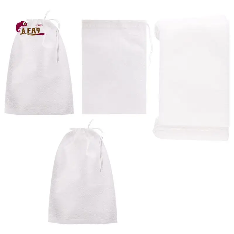 AEA9-100 Pieces Of Mess-Free Cold Brewing Bag Disposable Coffee Filter Bag Fine Mesh Brewing Drawstring Bag