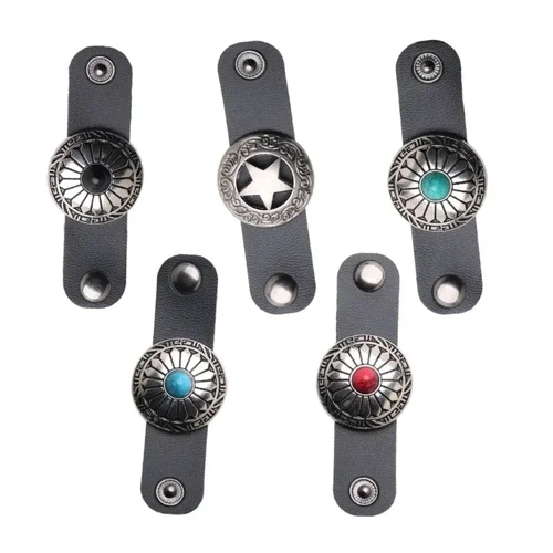 Imagen 2 del producto uds. Bufanda piel sintética con hebilla, bufanda cuadrada, soporte para con