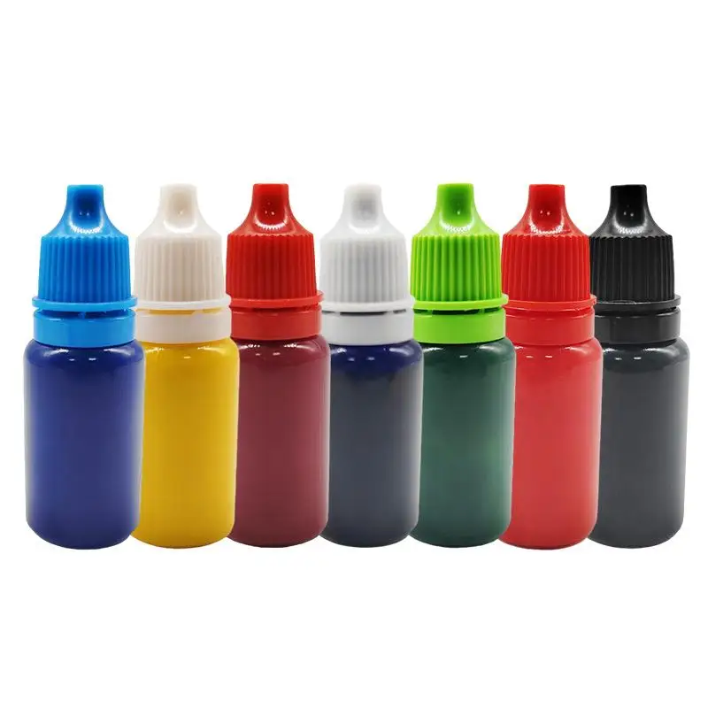 10ml Photosensitive Office Supplies Printing Oil Color Ink Official Seal Financial Stamp Clearer Office Stamp Ink Printing Oil