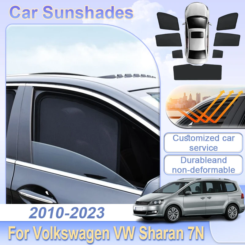 

Car Accessories For Volkswagen VW Sharan 7N 2010~2023 Mesh Sunshade Sun Protection Insulation Magnetic Side Window Privacy Shade