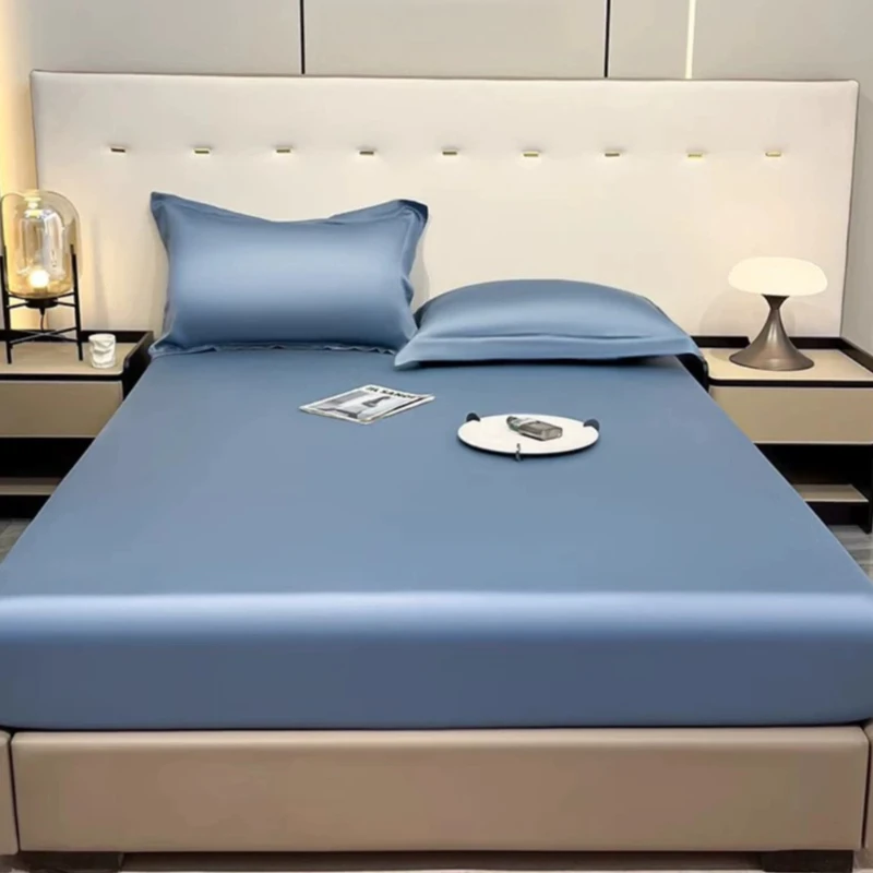 Bedroom Twin Bedsheets Silk Adult Queen Cooling Bedsheets Soft Comferter Ropa De Cama Juego Completo Korean Bedding Set