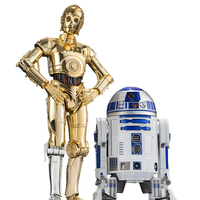 Bandai Original S.H.Figuarts Star Wars: A New Hope&R2-D2 155mm&90mm Anime Action Figure Assembly Model Toys Model Gifts for Boys