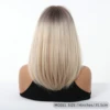 117670-a256f1.jpg Blonde Unicorn Blonde Ombre Long Straight Synthetic Wig for Women with Bangs Heat Resistant Hair for Women Daily Party Cosplay